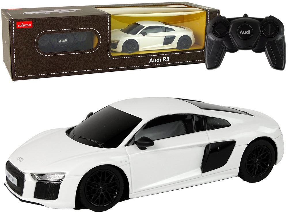 RC auto Audi R8 1:24 s dálkovým ovládáním Rastar bílé