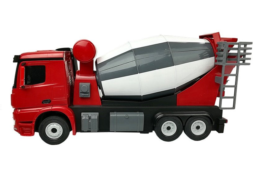 RC auto betoniarka na dálkové ovládání Mercedes Benz Arocs 1:14 červené