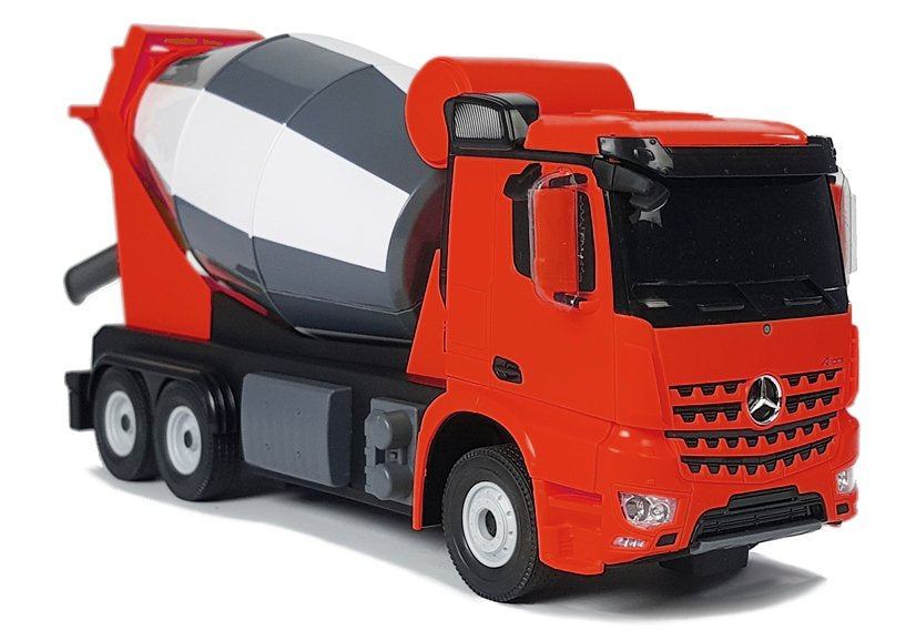 RC auto betoniarka na dálkové ovládání Mercedes Benz Arocs 1:14 červené