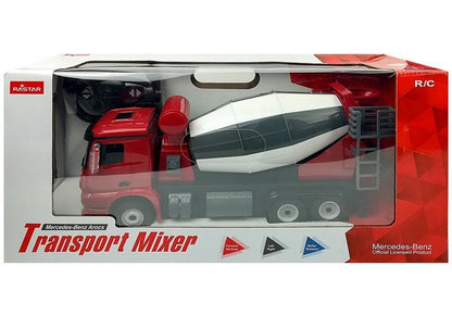RC auto betoniarka na dálkové ovládání Mercedes Benz Arocs 1:14 červené