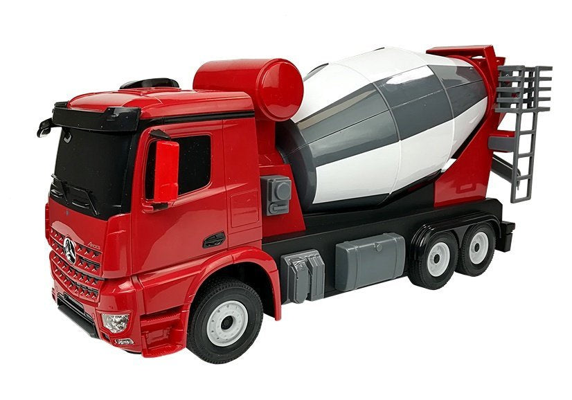 RC auto betoniarka na dálkové ovládání Mercedes Benz Arocs 1:14 červené