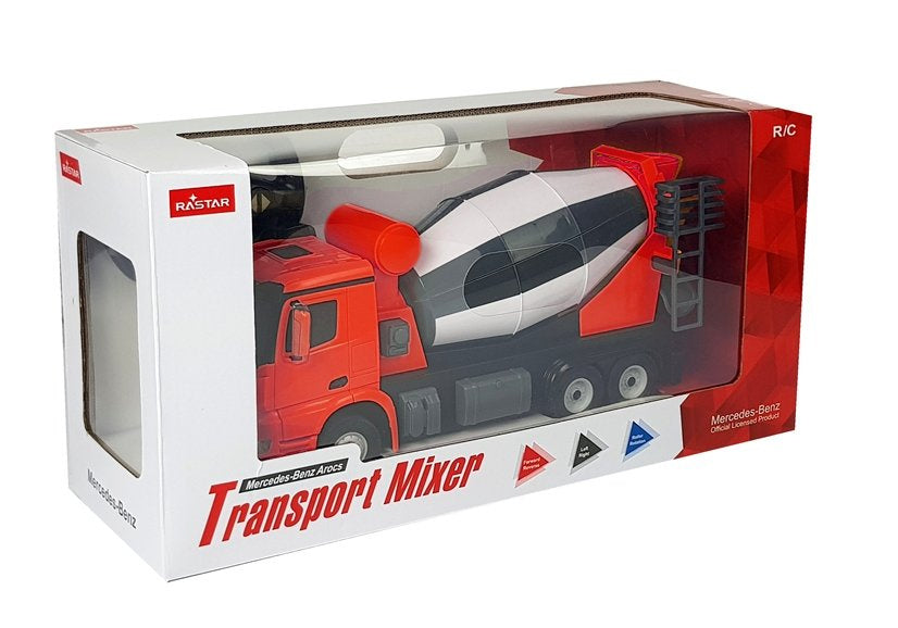 RC auto betoniarka na dálkové ovládání Mercedes Benz Arocs 1:14 červené
