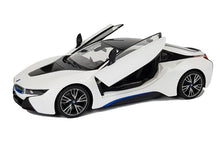 RC auto BMW i8 s automatickými dveřmi 1:14 bílé – Rastar