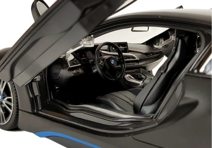 RC auto BMW i8 s automatickými dveřmi 1:14 černé – Rastar