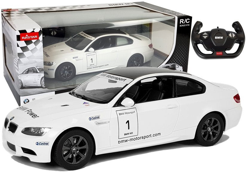 RC auto BMW M3 na dálkové ovládání 1:14 se světly bílé – Rastar