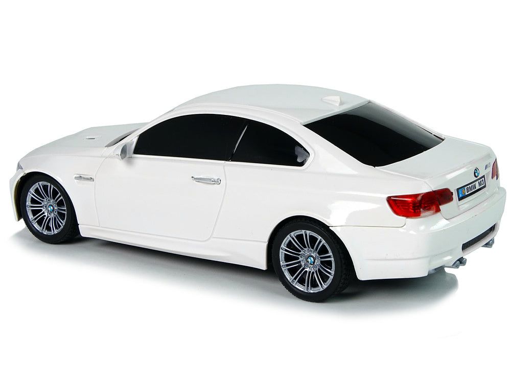 RC auto BMW M3 s volantem 1:18 zvuk světla bílé