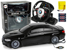 RC auto BMW M3 s volantem 1:18 zvuk světla černé