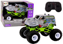 RC auto dinosaurus 1:16 – dálkové ovládání | šedé