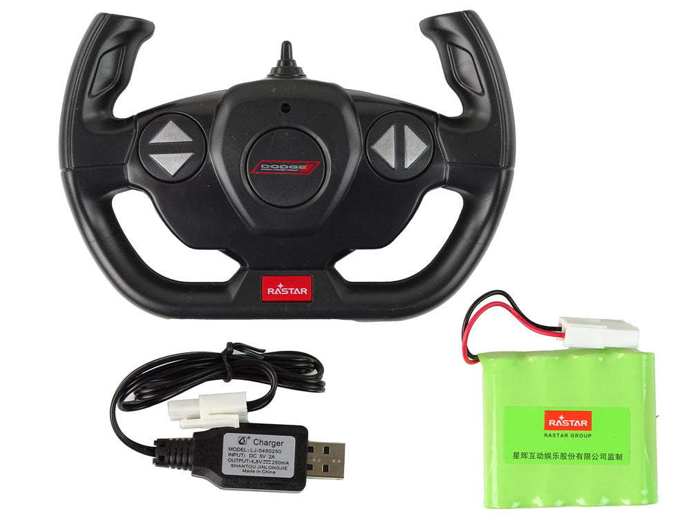 RC auto Dodge Charger 1:16 s pilotem a akumulátorem černé