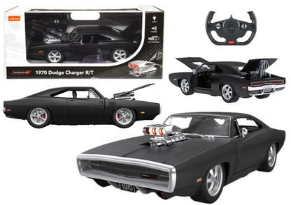 RC auto Dodge Charger R/T 1:16 s otevíratelnými prvky – černé