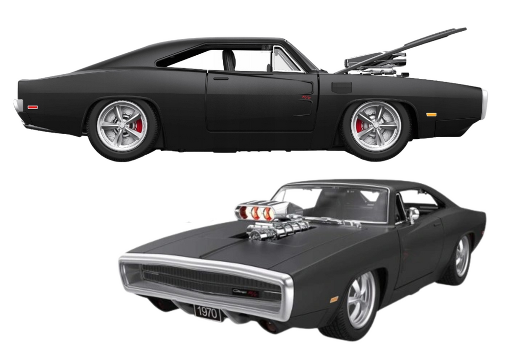 RC auto Dodge Charger R/T 1:16 s otevíratelnými prvky – černé