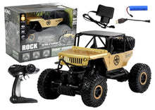 RC auto Jeep 1:18 s pohonem 4x4 a dobíjecí baterií zlaté