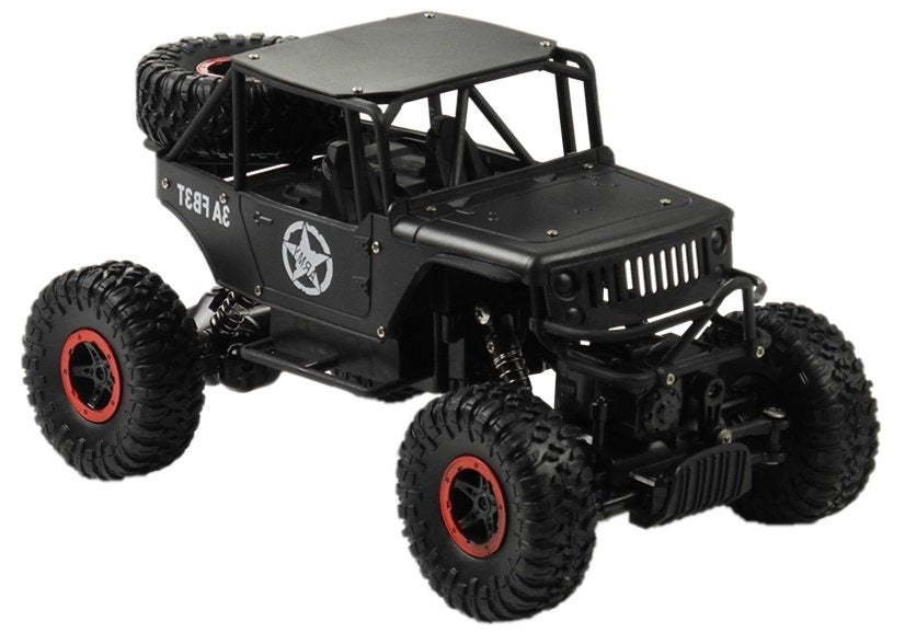 RC auto Jeep na dálkové ovládání 1:18 s 4x4 pohonem černé