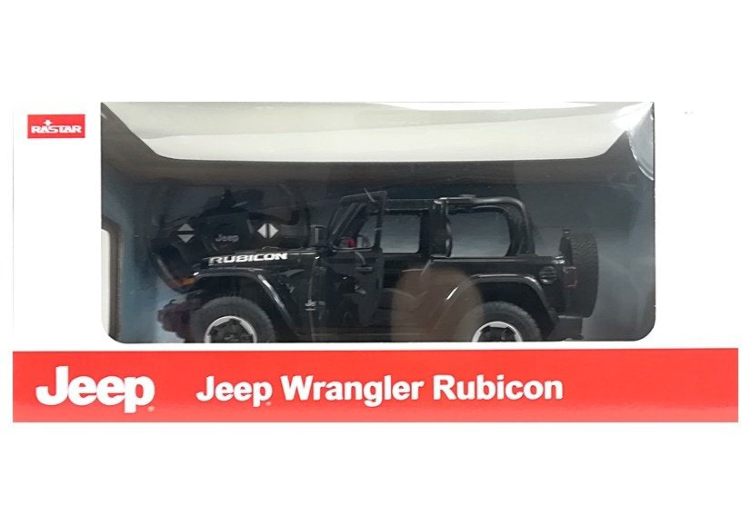 RC auto Jeep Wrangler Rubicon 1:14 s osvětlením – Rastar černé