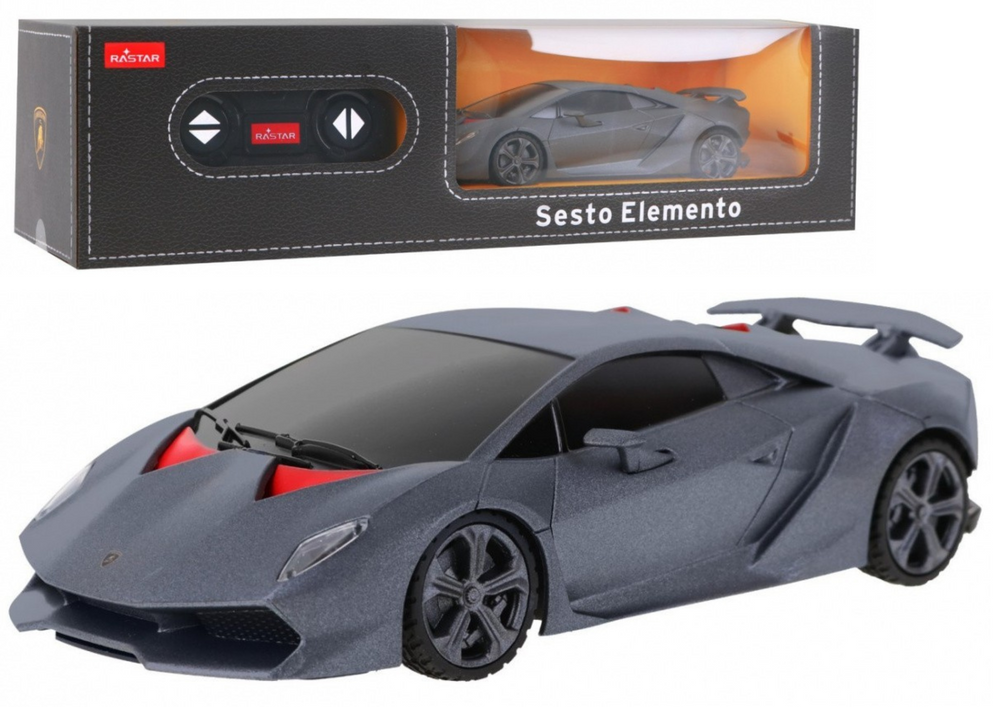 RC auto Lamborghini Sesto Elemento šedé 1:24 – sportovní model