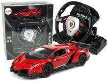 RC auto Lamborghini Veneno s volantem červené 1:24