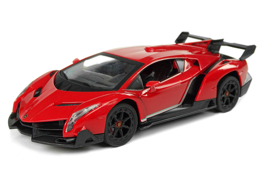 RC auto Lamborghini Veneno s volantem červené 1:24