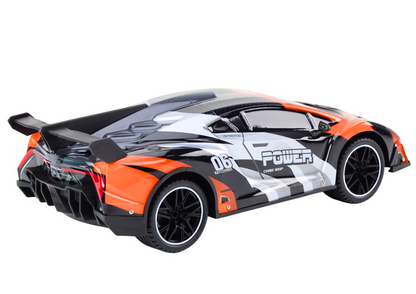 RC auto na dálkové ovládání 1:10 rychlost 25 km/h šedo oranžové