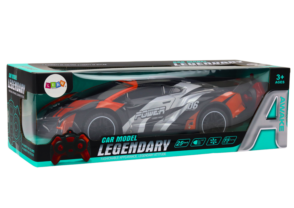 RC auto na dálkové ovládání 1:10 rychlost 25 km/h šedo oranžové