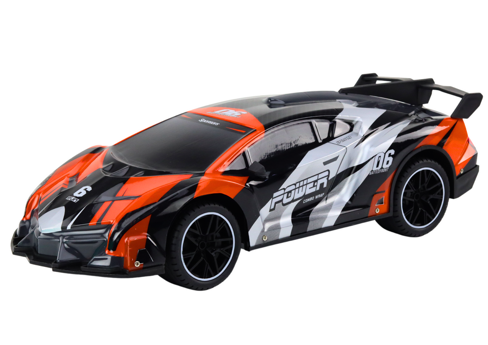 RC auto na dálkové ovládání 1:10 rychlost 25 km/h šedo oranžové