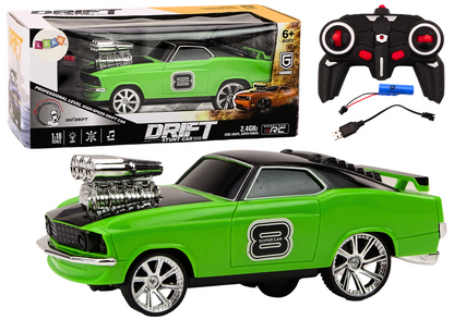 RC auto na dálkové ovládání 1:18 drift – 360° světla zvuky