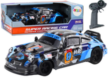 RC auto na dálkové ovládání 1:18 gumové kola drift modré