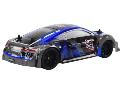 RC auto na dálkové ovládání 1:18 gumové kola drift modré