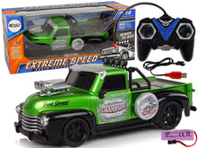 RC auto na dálkové ovládání 1:18 pick up s pilotem zelené