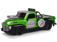 RC auto na dálkové ovládání 1:18 pick up s pilotem zelené