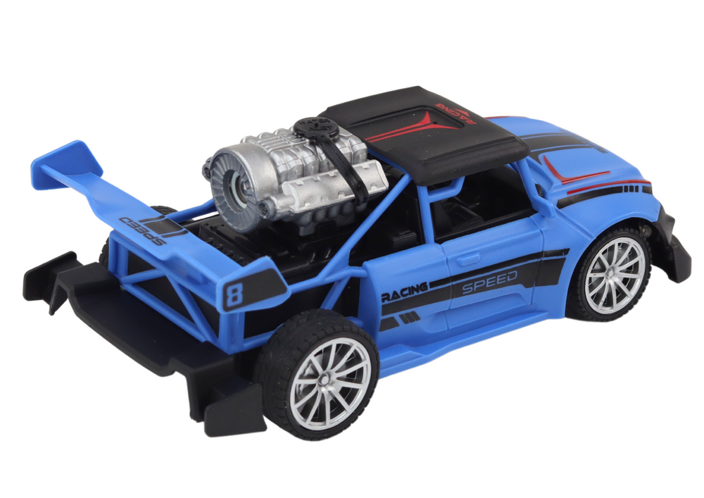 RC auto na dálkové ovládání 1:20 – s kouřem a světly | modré