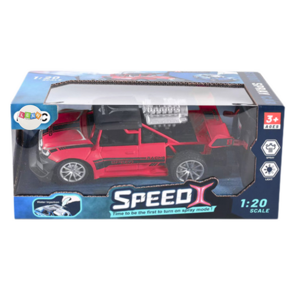 RC auto na dálkové ovládání 1:20 s kouřovým efektem červené