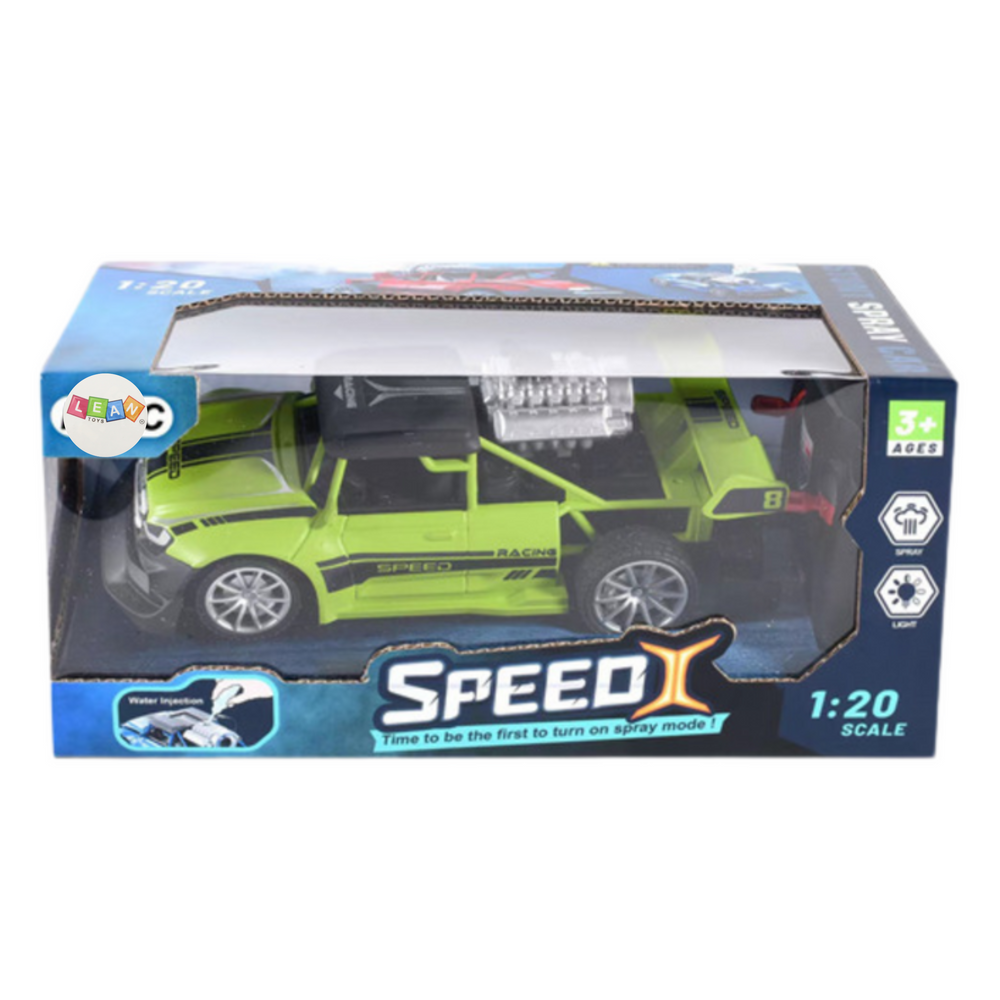 RC auto na dálkové ovládání 1:20 s kouřovým efektem zelené