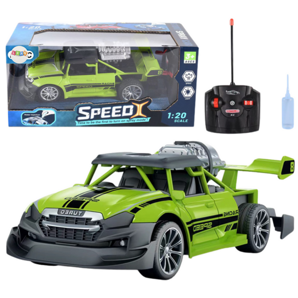 RC auto na dálkové ovládání 1:20 s kouřovým efektem zelené