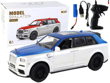 RC auto na dálkové ovládání 1:20 – s LED světly | modro bílé