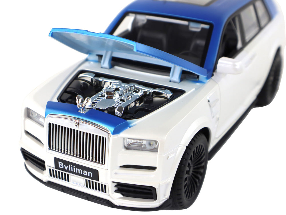 RC auto na dálkové ovládání 1:20 – s LED světly | modro bílé