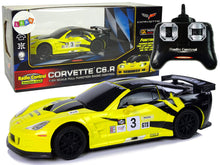RC auto na dálkové ovládání 1:24 Corvette se světly žluté