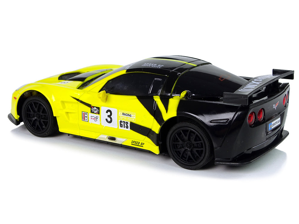 RC auto na dálkové ovládání 1:24 Corvette se světly žluté