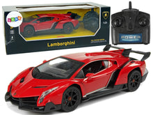 RC auto na dálkové ovládání 1:24 Lamborghini Veneno se světly červené