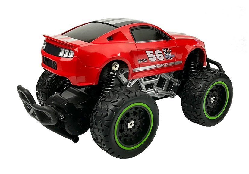 RC auto na dálkové ovládání 6,5 km/h s velkými koly červené