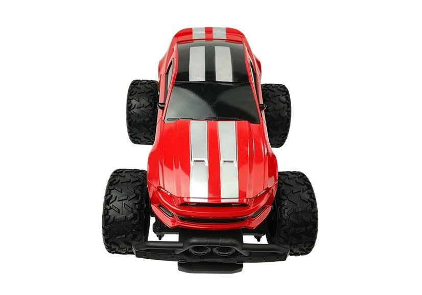 RC auto na dálkové ovládání 6,5 km/h s velkými koly červené