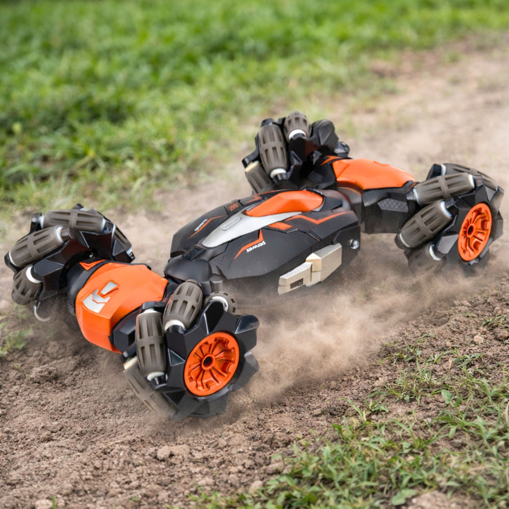 RC auto na dálkové ovládání pro drift a akrobacie – oranžové 1:16