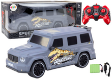 RC auto na dálkové ovládání s dinosaurem 1:10 šedé