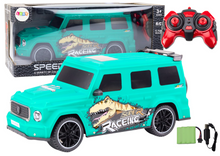 RC auto na dálkové ovládání s dinosaurem 1:10 zelené