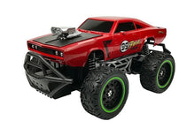 RC auto na dálkové ovládání terénní s velkými koly červené