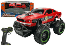 RC auto na dálkové ovládání terénní s velkými koly červené