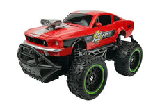 RC auto na dálkové ovládání terénní s velkými koly červené