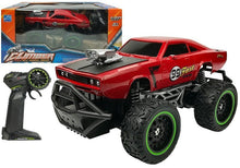 RC auto na dálkové ovládání terénní s velkými koly červené