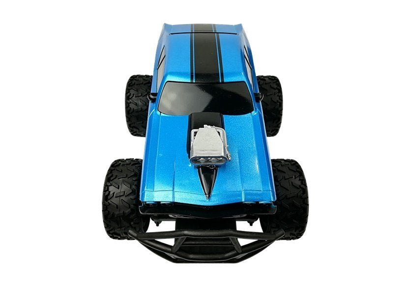 RC auto na dálkové ovládání terénní s velkými koly modré