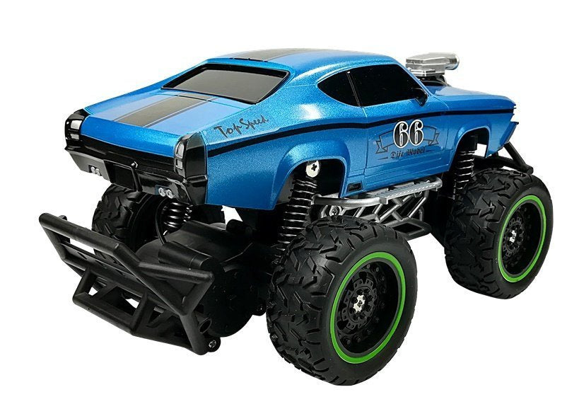 RC auto na dálkové ovládání terénní s velkými koly modré