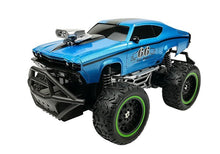 RC auto na dálkové ovládání terénní s velkými koly modré